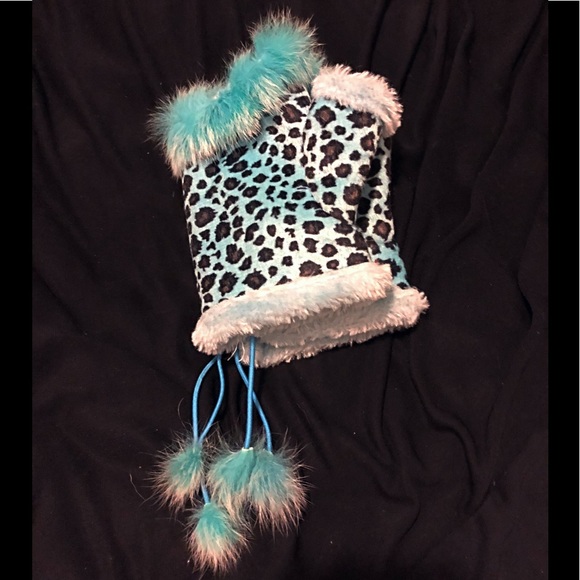 handcrafted Accessories - 🔥Fingerless Gloves-Faux Fur Lining Leopard